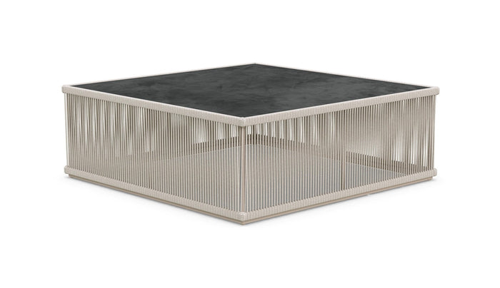 Malta Square Coffee Table Birch - Micron Dekton Top Coffee Tables Azzurro Living