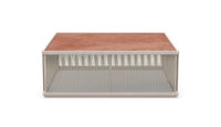 Malta Square Coffee Table Birch - Umber Dekton Top Coffee Tables Azzurro Living