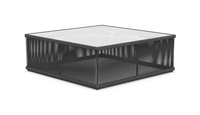 Malta Square Coffee Table Pebble - Helena Dekton Top Coffee Tables Azzurro Living