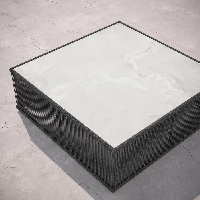 Malta Square Coffee Table Pebble - Helena Dekton Top Coffee Tables Azzurro Living