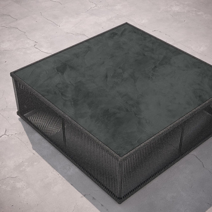 Malta Square Coffee Table Pebble - Micron Dekton Top Coffee Tables Azzurro Living