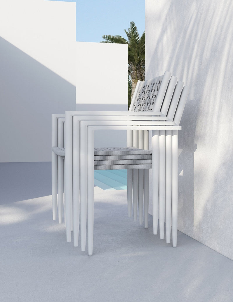 Naples | Dining Chair Set of 2 - White Dining Chairs Azzurro Living
