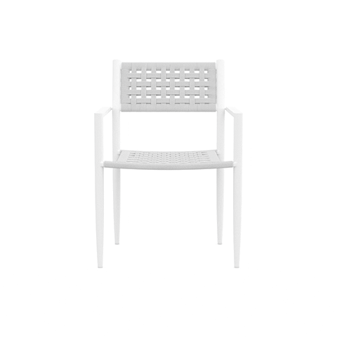 Naples | Dining Chair Set of 2 - White Dining Chairs Azzurro Living