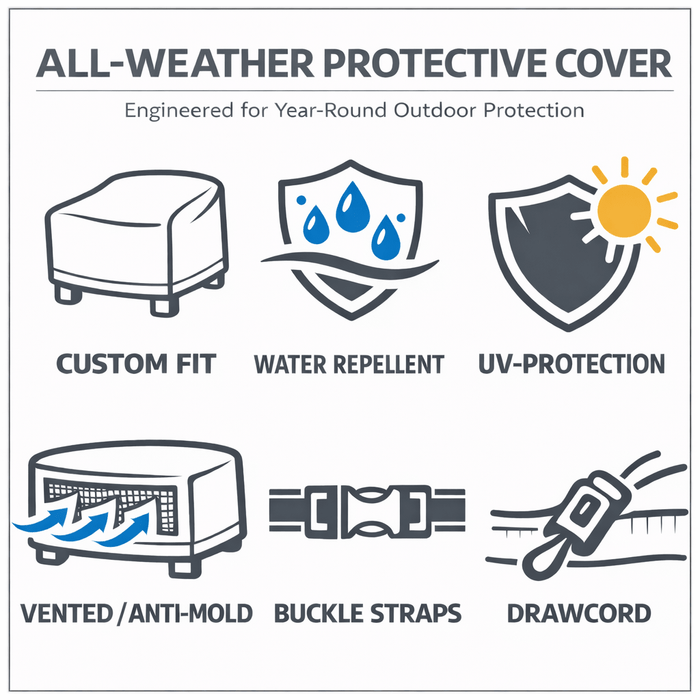 Outdoor Cover Amalfi 3 Seat Sofa - Azzurro LivingAzzurro Living