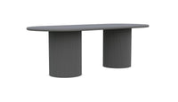 Palma | 96" Dining Table - Charcoal - Azzurro LivingAzzurro Living