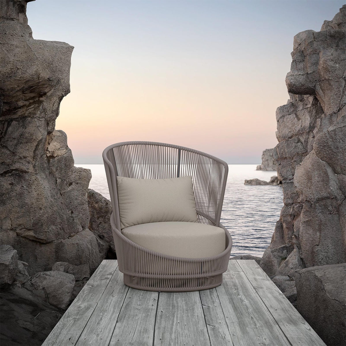Palma | Swivel Club Chair - Mocha - Azzurro LivingAzzurro Living