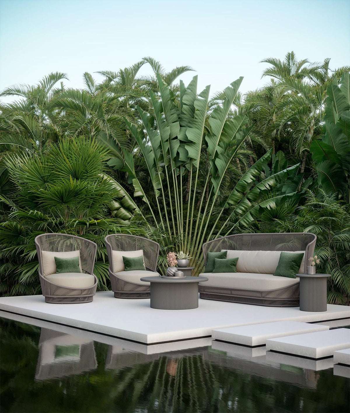 Palma | Swivel Club Chair - Mocha - Azzurro LivingAzzurro Living