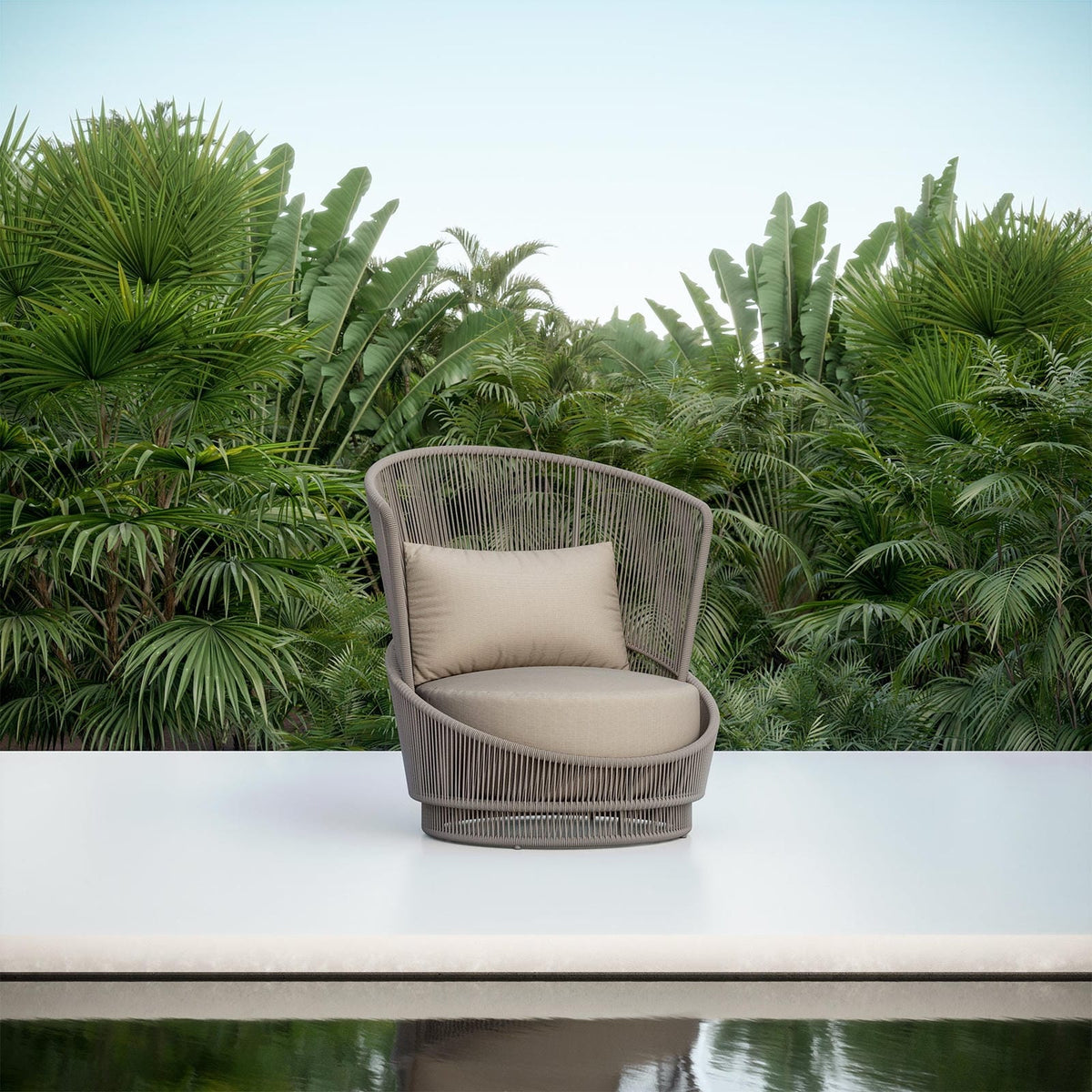 Palma | Swivel Club Chair - Mocha - Azzurro LivingAzzurro Living