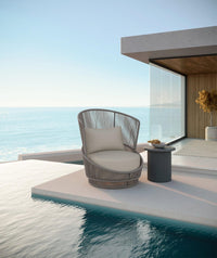 Palma | Swivel Club Chair - Mocha - Azzurro LivingAzzurro Living