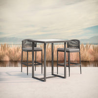 Pavia | 35" Bar Table - Charcoal - Dekton Top - Azzurro LivingAzzurro Living