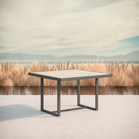 Pavia | 48" Dining Table - Charcoal - Dekton Top Dining Tables Azzurro Living