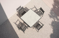 Pavia | 48" Dining Table - Charcoal - Dekton Top Dining Tables Azzurro Living