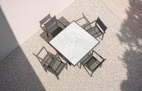Pavia | 48" Dining Table - Charcoal - Dekton Top Dining Tables Azzurro Living