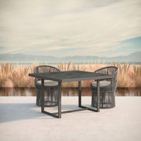 Pavia | 48" Dining Table - Charcoal - Dekton Top - Azzurro LivingAzzurro Living