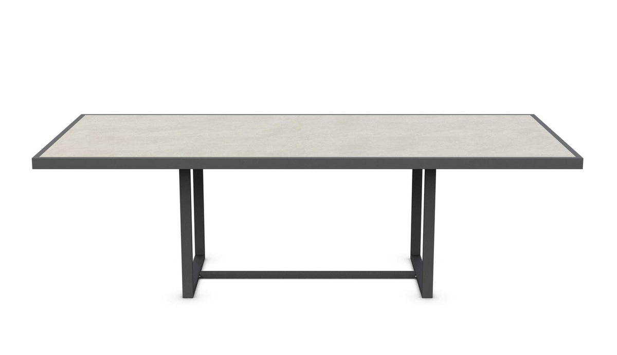 Pavia | 96" Dining Table - Charcoal - Dekton Top Dining Tables Azzurro Living