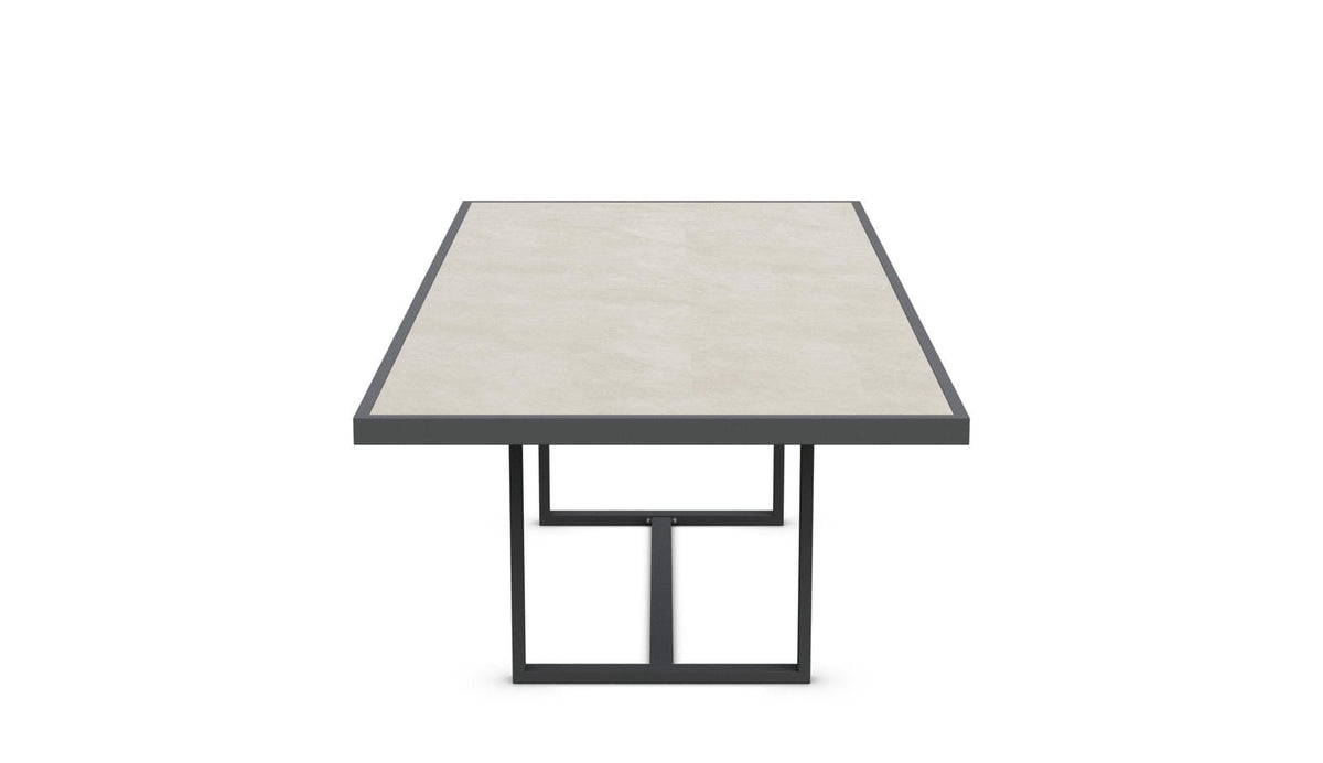 Pavia | 96" Dining Table - Charcoal - Dekton Top Dining Tables Azzurro Living