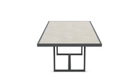 Pavia | 96" Dining Table - Charcoal - Dekton Top Dining Tables Azzurro Living