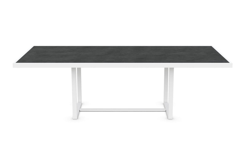 Pavia | 96" Dining Table - White - Dekton Top Dining Tables Azzurro Living