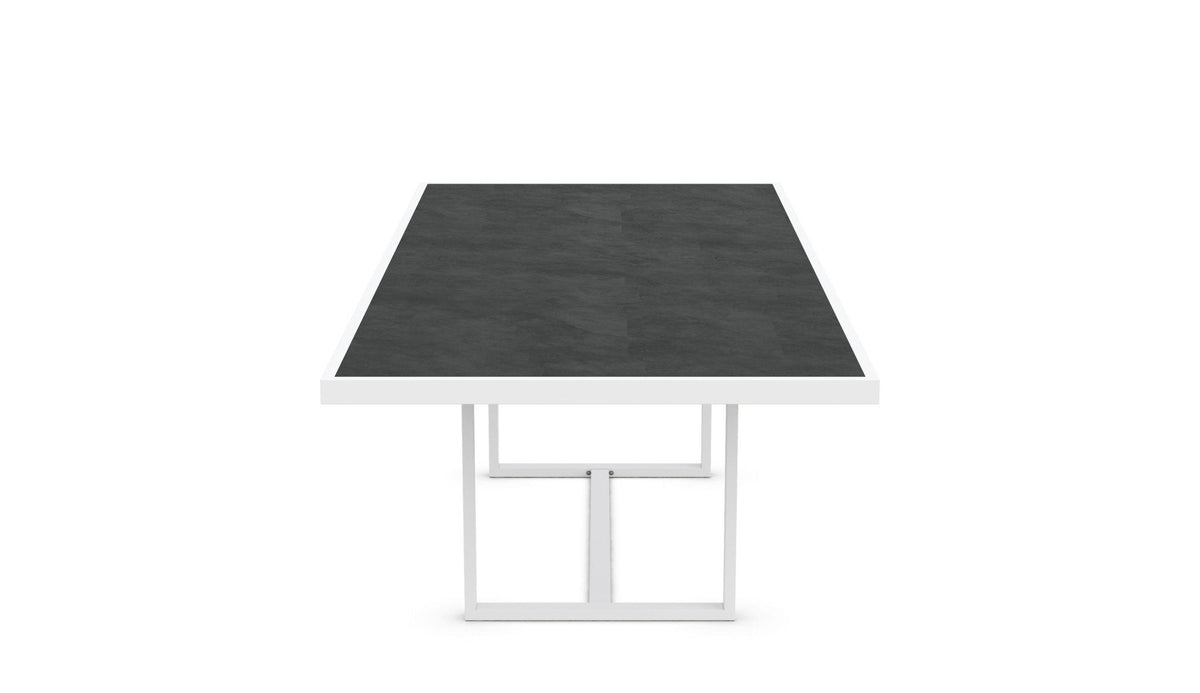 Pavia | 96" Dining Table - White - Dekton Top Dining Tables Azzurro Living