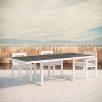 Pavia | 96" Dining Table - White - Dekton Top - Azzurro LivingAzzurro Living