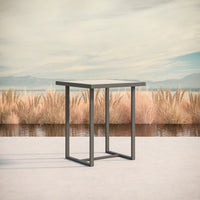 Pavia | 35" Bar Table - Charcoal - Dekton Top Dining Table-Bar Azzurro Living