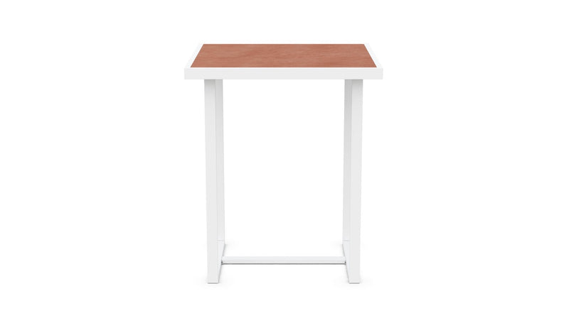 Pavia | 35" Bar Table - White - Dekton Top Dining Table-Bar Azzurro Living