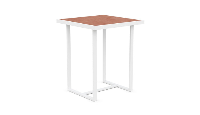 Pavia | 35" Bar Table - White - Dekton Top Dining Table-Bar Azzurro Living