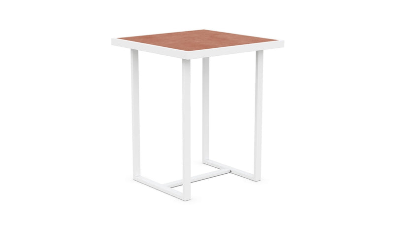 Pavia | 35" Bar Table - White - Dekton Top Dining Table-Bar Azzurro Living