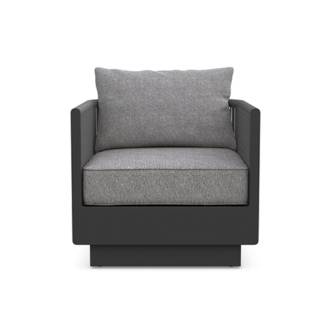 Porto | Club Chair Swivel - Charcoal Club Chairs - Swivel Azzurro Living