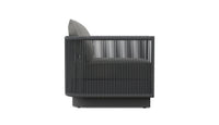 Porto | Club Chair Swivel - Charcoal Club Chairs - Swivel Azzurro Living