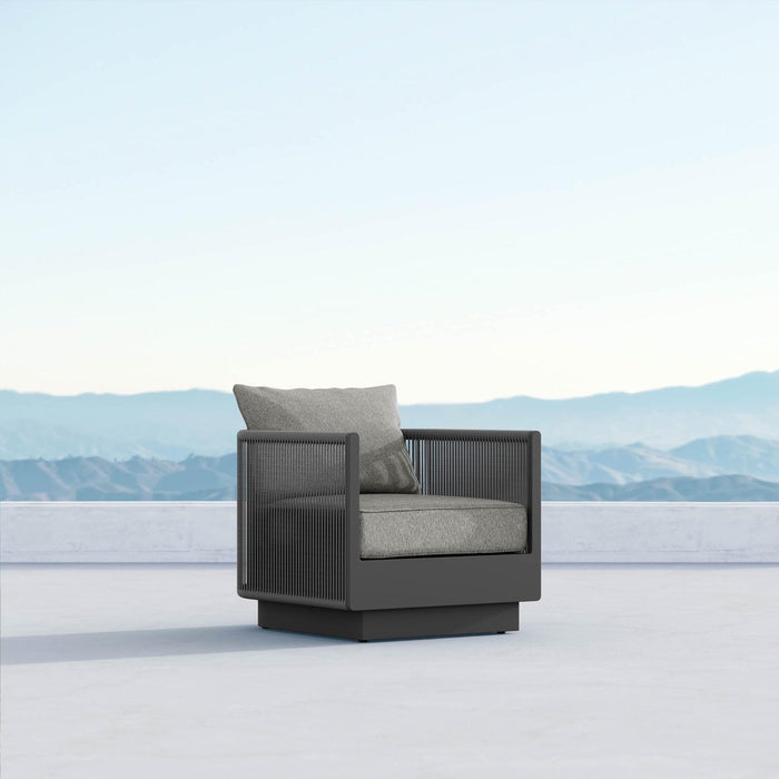 Porto | Swivel Club Chair - Charcoal Club Chairs - Swivel Azzurro Living