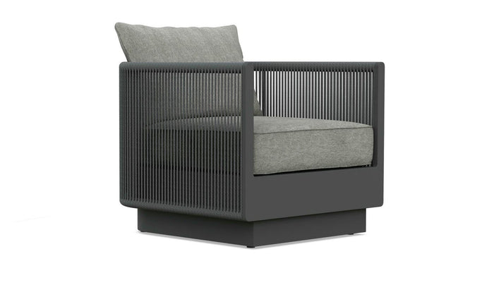 Porto | Club Chair Swivel - Charcoal Club Chairs - Swivel Azzurro Living