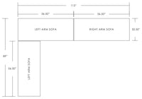 Porto Sectional - Charcoal - Build Your Own Sectionals Azzurro Living