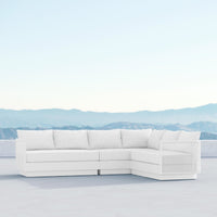 Porto Sectional Sofa Right Arm - White Sofa / Sectional Azzurro Living