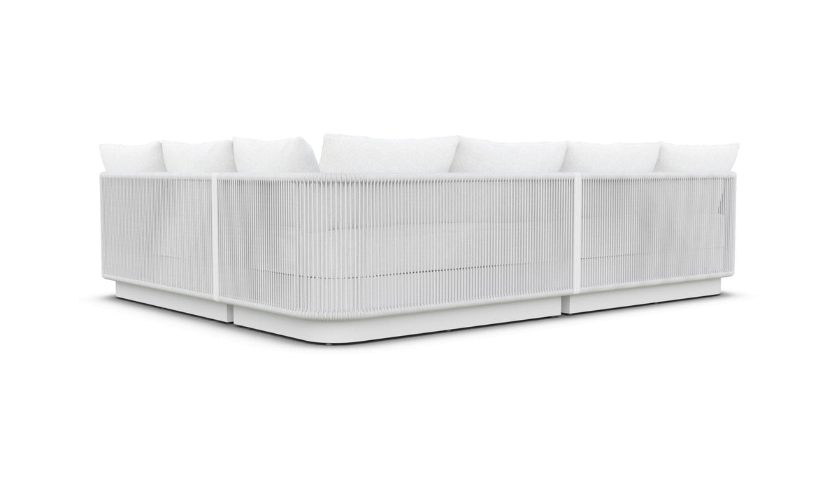 Porto Sectional Sofa Right Arm - White Sofa / Sectional Azzurro Living