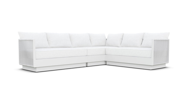 Porto Sectional Sofa Right Arm - White Sofa / Sectional Azzurro Living
