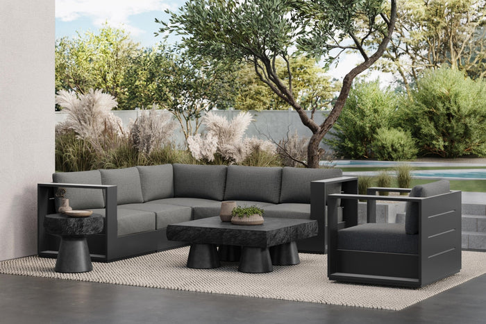 Sydney | Sectional Sofa 5pc - Charcoal Sectionals Azzurro Living