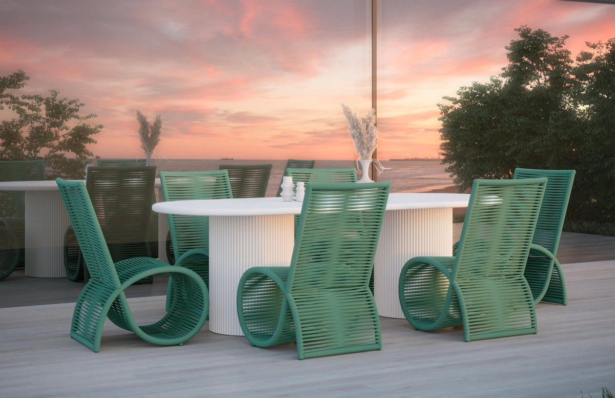 Wave | Dining Chair x2 - Hunter Dining Chairs Azzurro Living