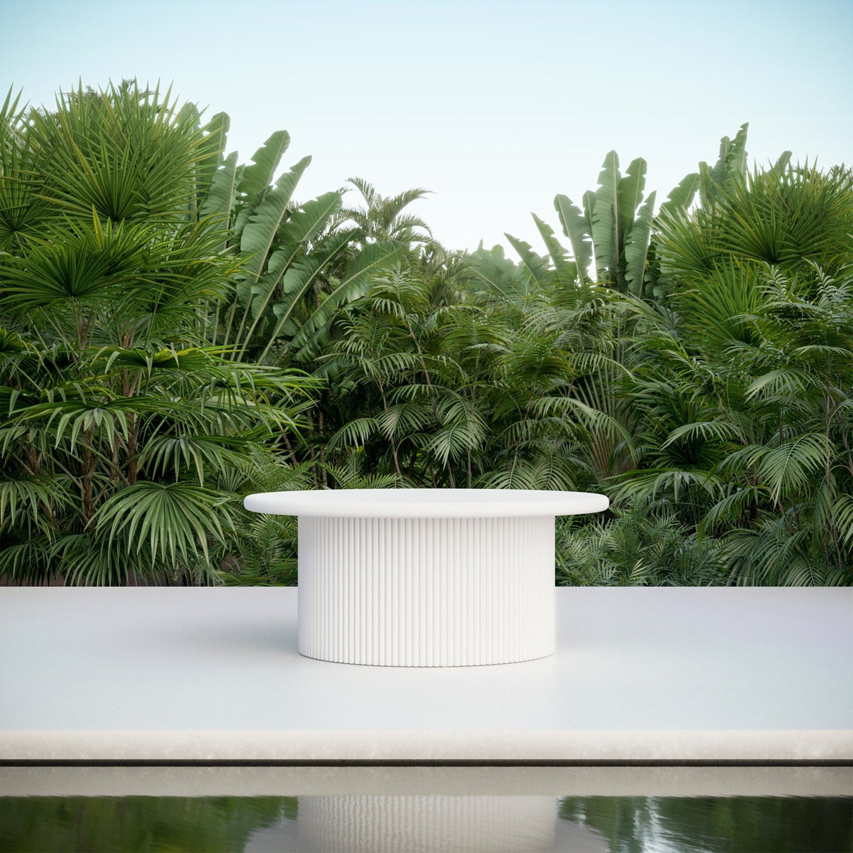 Palma | 40" Coffee Table - White Home & Garden Azzurro Living